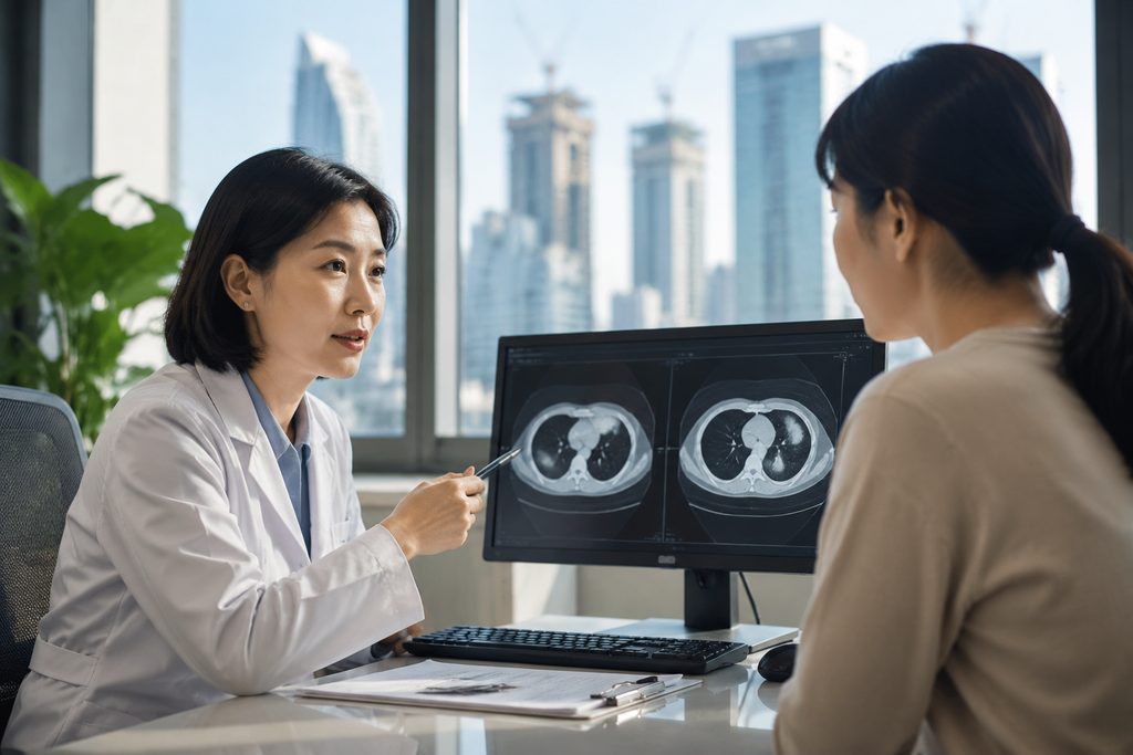 cancer screening cost China - medical illustration