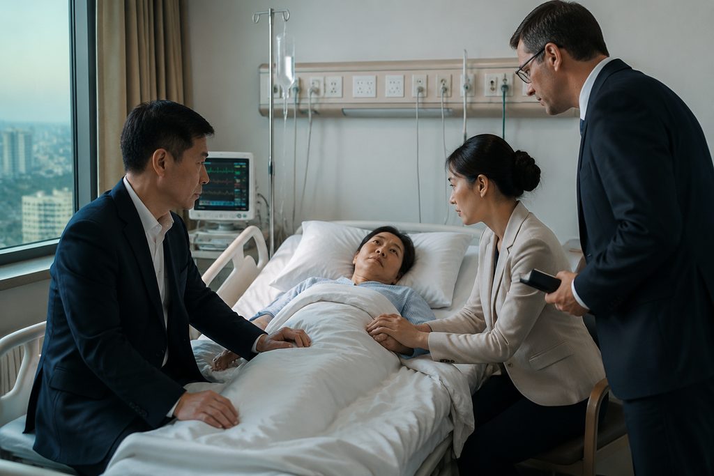 what happens if a foreigner dies in a Chinese hospital - medical illustration