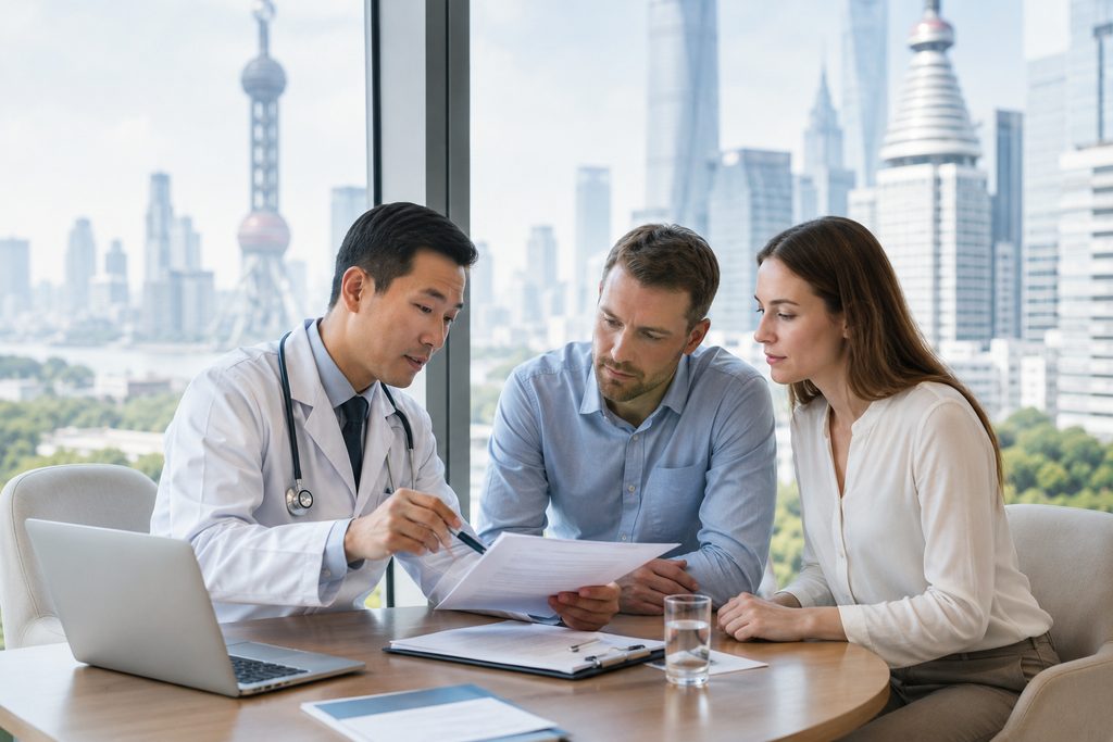 international health insurance for surgery in China - medical illustration