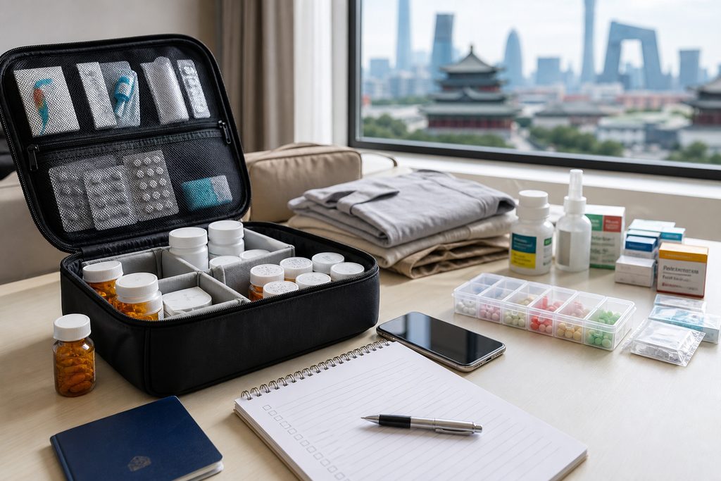 medication list for medical travel China - medical illustration