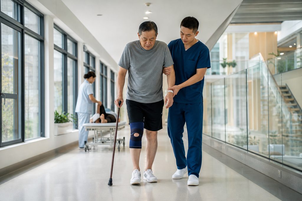 revision hip replacement cost China - medical illustration