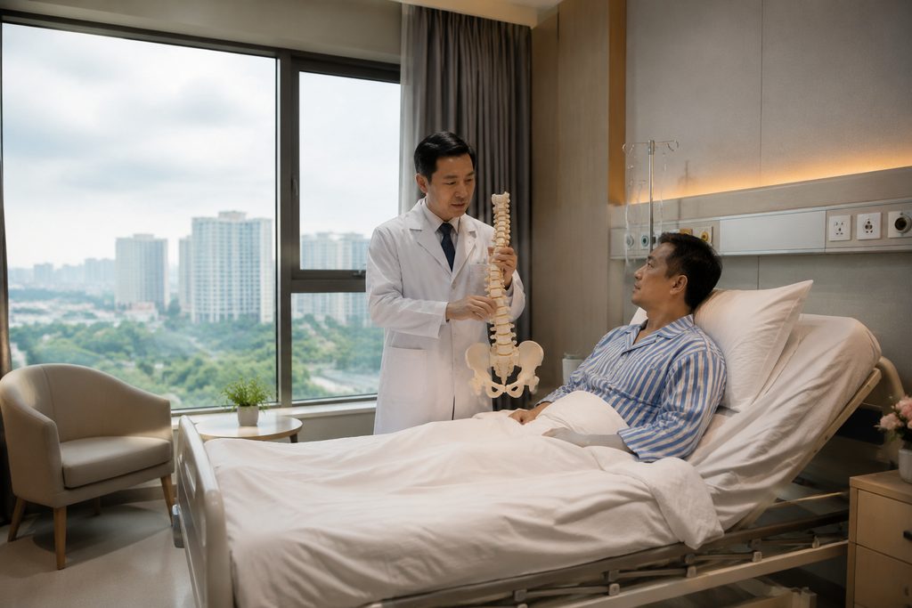 spinal fusion surgery cost China - medical illustration